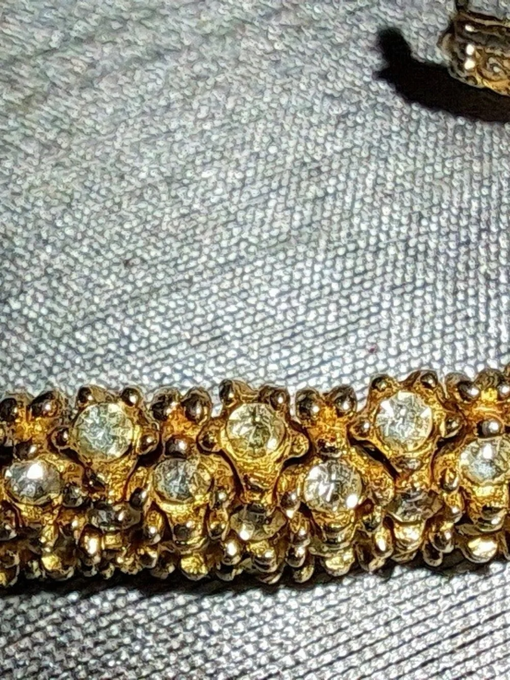 *Vintage*Pedre Gold-Tone/Embedded Crystal  Ladies' Watch -